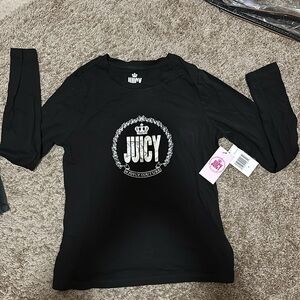 Size medium, long sleeve, juicy couture shirt never worn with tags
